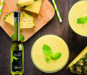 smoothie o zumo detox con aceite de oliva